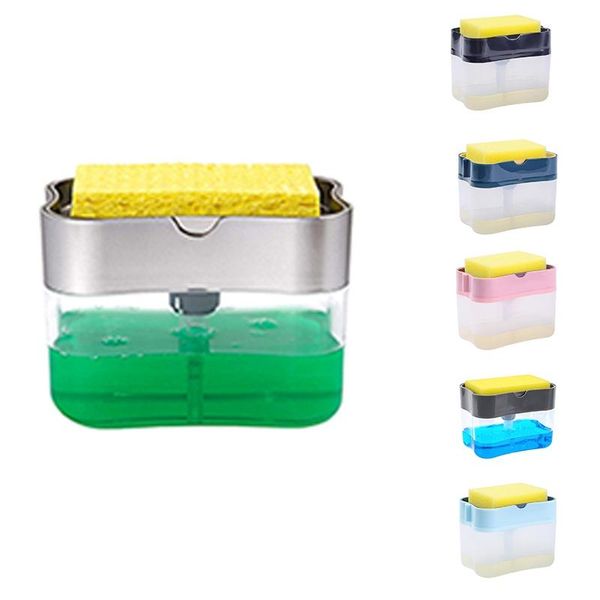 

liquid soap dispenser pump manual press cleaning container organizer kitchen tool