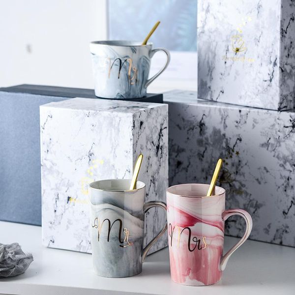 

water glass marble creative mug ceramic coffee cup couple coffee mug