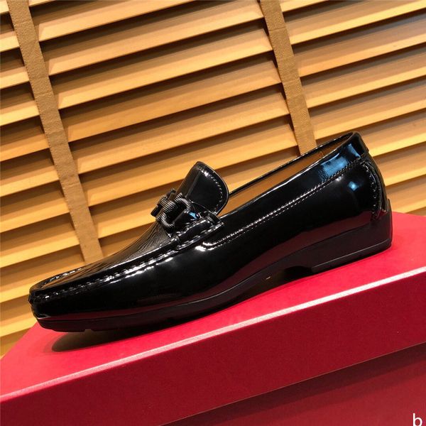 

party shoes for men coiffeur wedding shoes men elegant italian designers brand patent leather dress shoes men formal sepatu slip on pria, Black