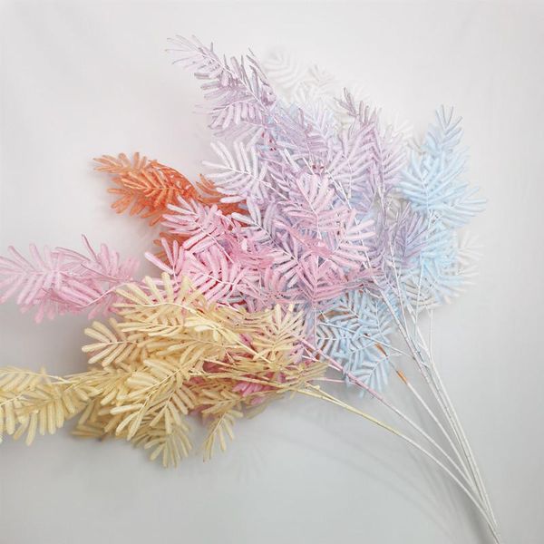 

decorative flowers & wreaths artificial flower multicolor bamboo leaf single branch 103cm long home decoration vase flowe arrangementwedding
