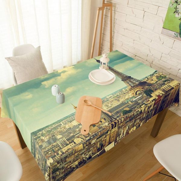 

table cloth france eiffel tower city tablecloth rectangular wedding dining cover chair covers tea kitchen decorative