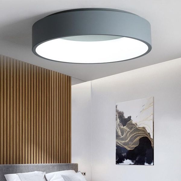 

ceiling lights black/white/gray minimalism modern led for living room bed lamparas de techo lamp light fixtures