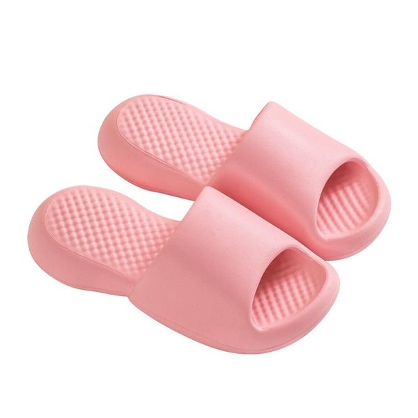 

mazefeng indoor comfortable soft slippers men women non-slip bathroom home shoes flat eva thick sole slides women's sandals 2021, Black