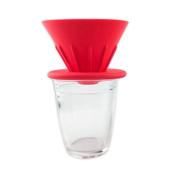 

coffee filters colourful v60 drip filter cup barista silica reversible foldable outdoors 1-2 people reusable dripper