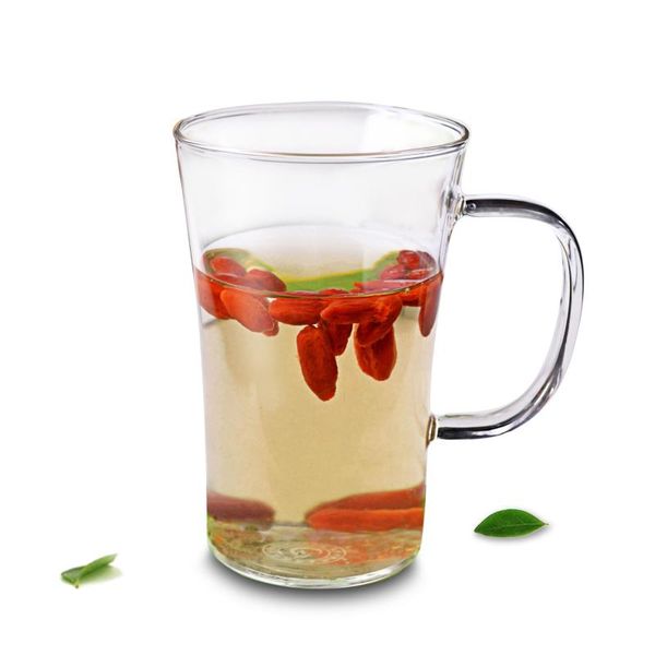 

mugs heat proof transparent glass water cup coffee for goji, flower tea