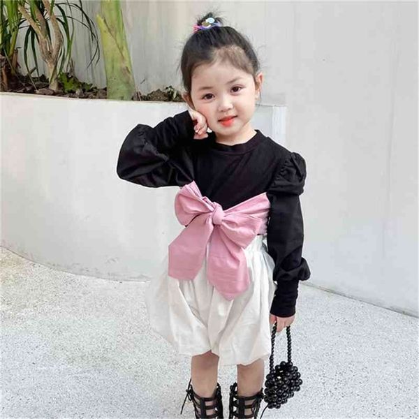 

spring arrival girls long sleeve t shirt kids cotton clothes 210528, Blue