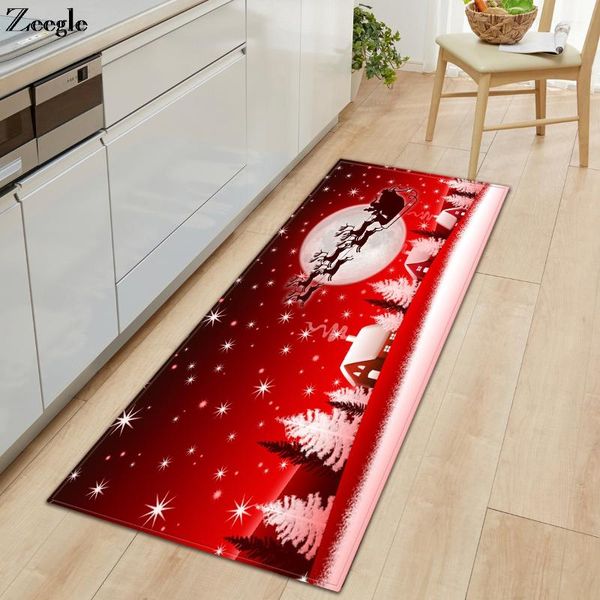 

carpets zeegle christmas carpet anti-slip kitchen rug living room floor absorbent bathroom doormat shower mat soft hallway