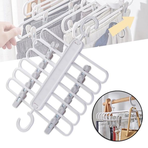 

hooks & rails pants hangers multifunctional rack closet organizer folding trousers hanger for home dsd666