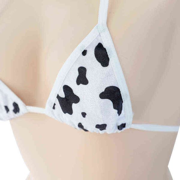 NXY sexy SetJapanisches Milch-Cosplay-Kostüm Anime Sexy Kawaii Mini-Kuh-Bikini Niedliches Dessous-Set mit vollem Stirnband, Ohr und Schwanzstrumpf 1127