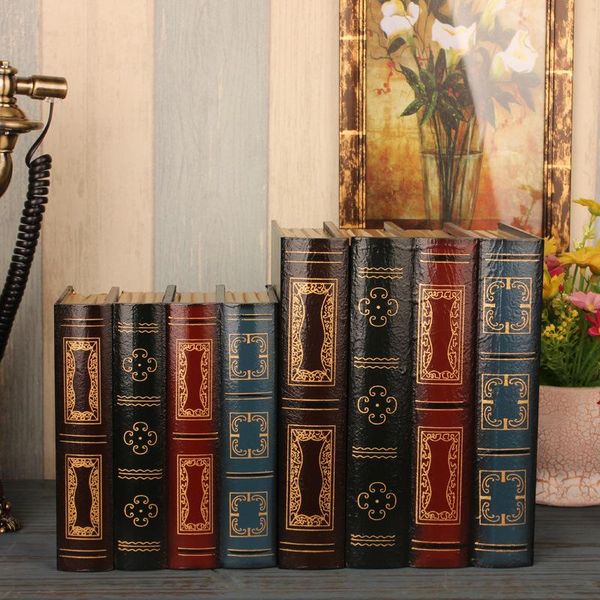 

decorative objects & figurines decorations for home ornaments modern european decor fake book simulation storage box ornament office model p