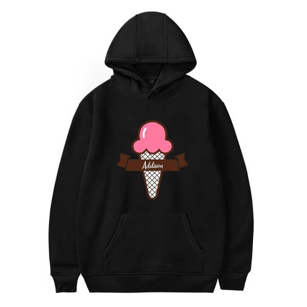 

men's hoodies & sweatshirts addison rae men women casual streetwear printed harajuku funny hoodie sweatshirt black all-match top