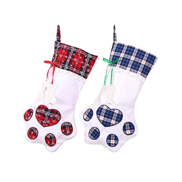 

christmas decorations creative dog socks gift bag(2pcs)