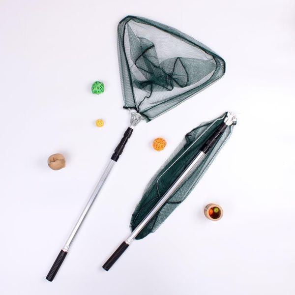 

fishing accessories landing net tool 1.5 -2.1m foldable lightweight aluminum alloy net boat fishing