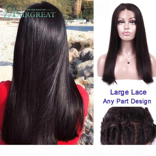 

malaysian full density 360 lace frontal wig remy straight wigs 360 lace front human remy hair wigs for women, Black;brown