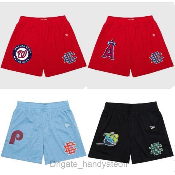 

brand eric emanuel ee basic short men's fitness shorts women beach pants sports mesh breathable casual star fashion basketball football, White;black