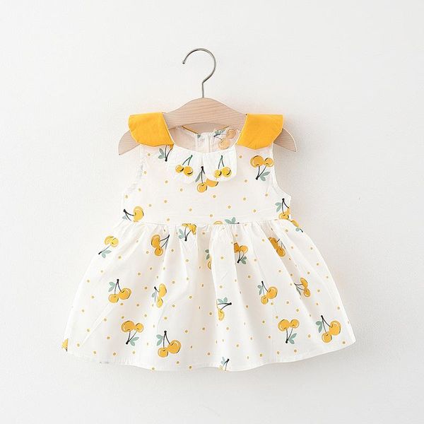 

girl's dresses (5 pieces/lot) 2021 arrival summer dress 050414, Red;yellow