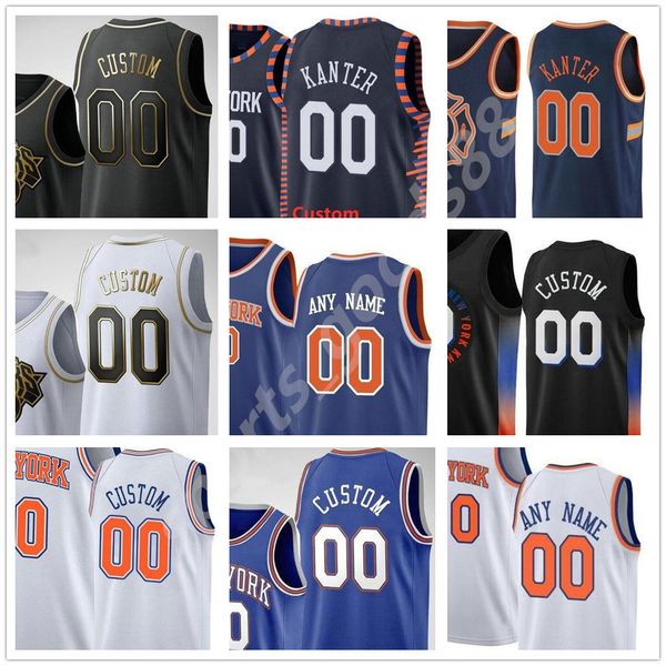 

men printed obi 1 in frank 11 ntilikina r.j. 9 barrett immanuel 5 quickley dennis 4 smith jr. kevin 20 knox ignas 17 brazdeikis jerseys, Black