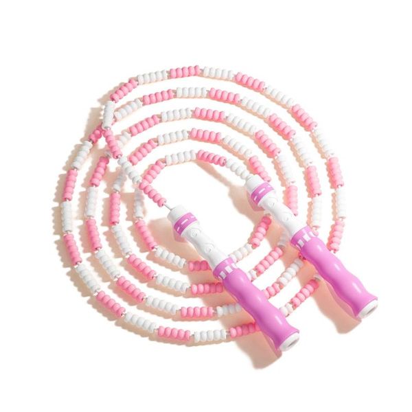 

jump ropes gxmf beaded rope tan-gle-with ball bearings rapid adjustable skipping non-slip handle speed for fitness