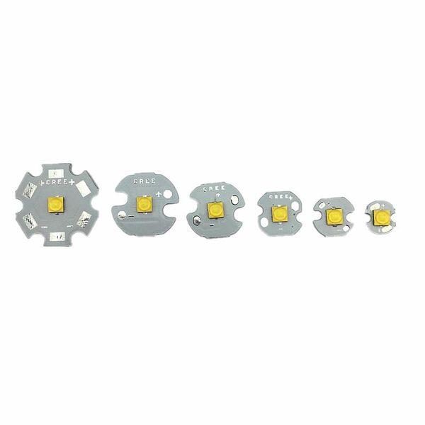 

light beads 2pcs cree xte xt-e 1w - 5w led nature white 4000-4500k with 8/10/12/14/16/20mm aluminum pcb for diy lamp