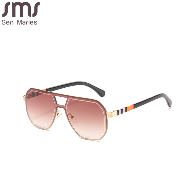 

sunglasses 2021 fashion man women square metal frame sun glasses eyewear gradient shades uv400 outside party glass, White;black