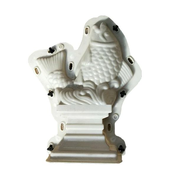 

fencing, trellis & gates abs plastic moulds koi fish statue mold fortune of house villa garden concrete molds good quality