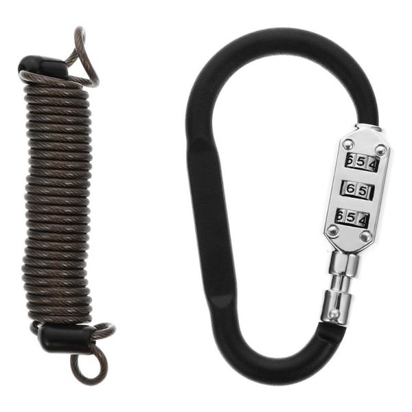 

bike locks 1 set lock anti-theft four-digit chain useful tool