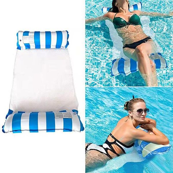 

inflatable floats & tubes floating water hammock float lounger toys bed chair swimming pool foldable