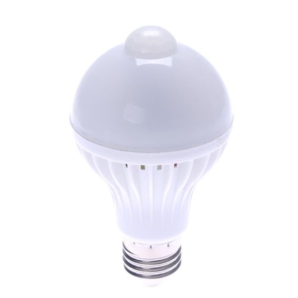 Lâmpada de Luzes de Emergência Lâmpada 7W LED E27 Bulbo Auto Smart PIR Body com luz de movimento