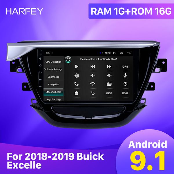 

car dvd multimedia player 9" android gps radio for 2018-2019 buick excelle hd touchscreen support carplay obd2 tpms