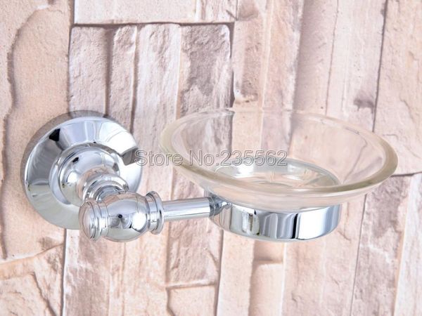 

soap dishes polished chrome brass wall mounted dish holder glass bathroom accessories lba786