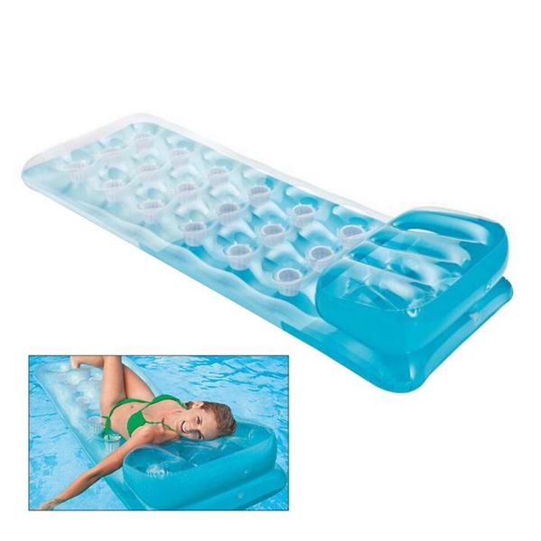 

inflatable floats & tubes 18-hole fashion floating drainage bed cushion beds swimming laps beach toys (random color)