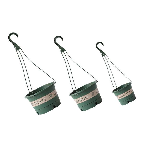 

shade 3pcs green plants hanging pot balcony flower decor creative