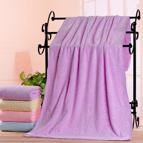 

towel microfiber absorbent soft beach shower bathroom quick-drying towels 70x140cm