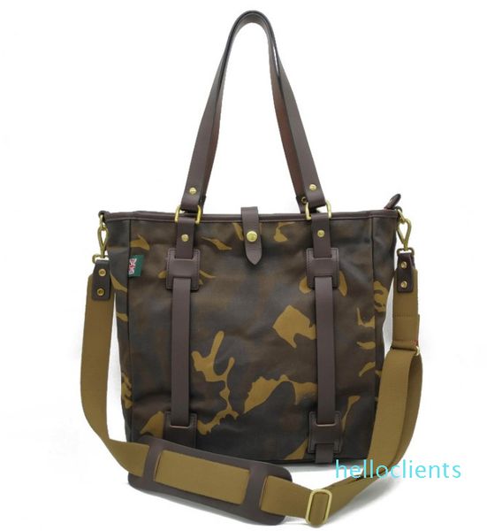 

hbp retro thick oil wax canvas men's single shoulder slung tote bag camouflage handbag