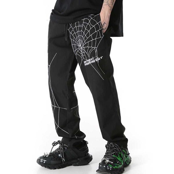 

2021 new spring fashion autumn male and female casual hiphop straight pants pvl9, Black