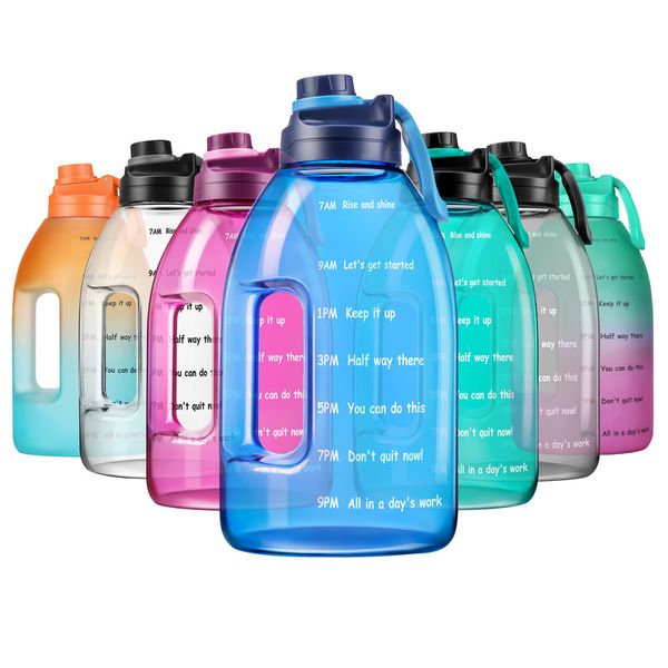 

blue large-capacity water cup, sports bottle, fitness water cup, male large water bottle, tons of barrels, tons of space cups, net red big b