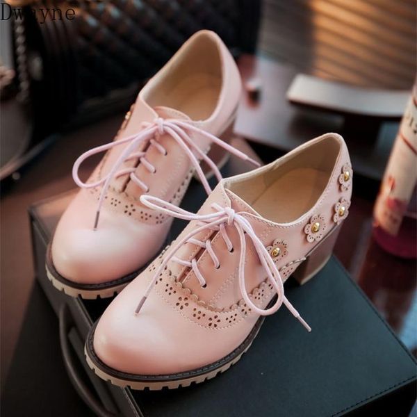 

dress shoes 2021 thick with retro wind carved mori women's, Black