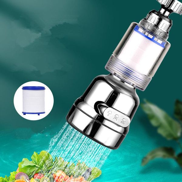 

other faucets, showers & accs 3 modes faucet aerator 360 rotatable kitchen chlorine removal purify water filter splashproof saving tap