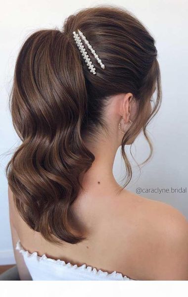 

prom women wavy pony tail hairpiece ponytail extension human hair wrap around wet wavy black brown drawstring ponytail chignon updo 140g