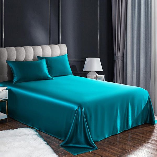 

sheets & sets svilelg full silk bed sheet 19 momme 100% mulberry single wide
