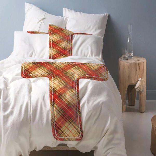 

bedding sets fashion plaid cross home textiles single bed double duvet cover pillow case sheet boy girl set