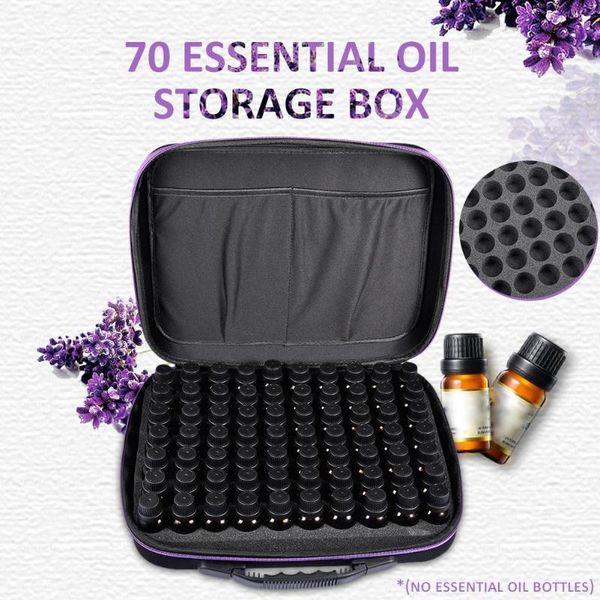 

storage bags 70 bottles essential oil bag travel carrying case nail polish holder for 15/10/5ml perfume roller