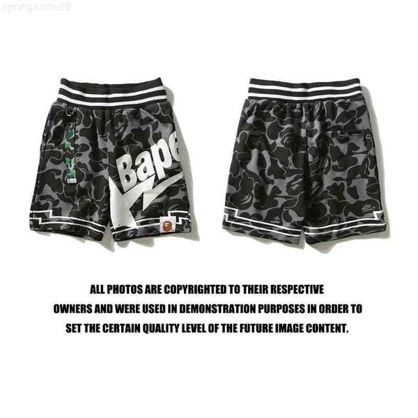 

shorts summer beach pants camouflage ape head webbing men's and women's five point casual, White;black