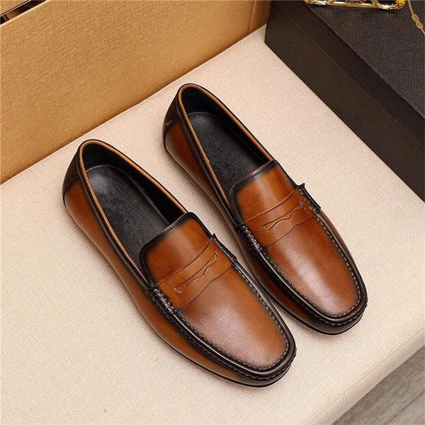 

a1 leather mens loafers fashion handmade moccasins soft leather tenis masculino adulto white slip on men's boat shoes, Black