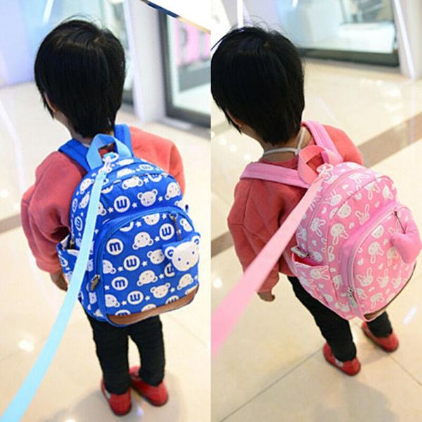

backpack children bag kids boys girls anti-lost school animal cartoon print