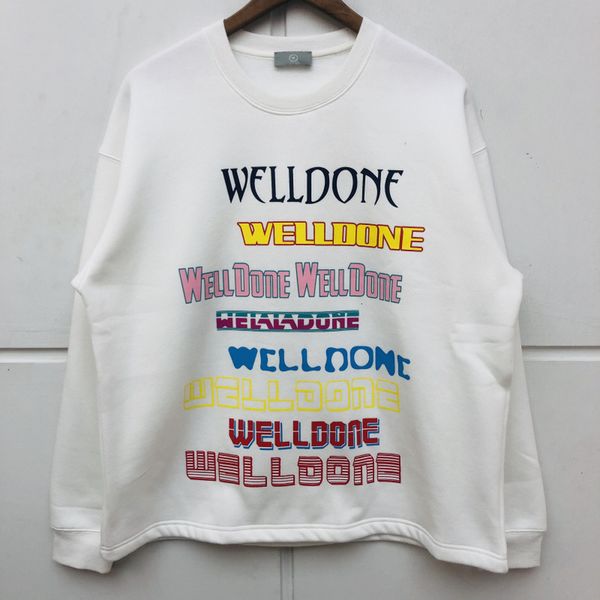 

2021 new we11done sweatshirts men women hip hop kanye west calabasas crewneck inside tag season series streetwear 9t0f, Black