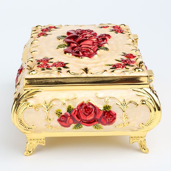 Grande luxo colorido esmalte jóias conjunto caixa colar pulseira caixa de armazenamento casa decoração chinês handcraft cloisonne filigrana jóias embalagens presente de casamento