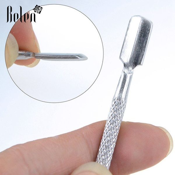 

belen nail remover cuticle pusher stainless steel nail care tools 1 pcs trimmer scrub pedicure manicure pusher spoon remover
