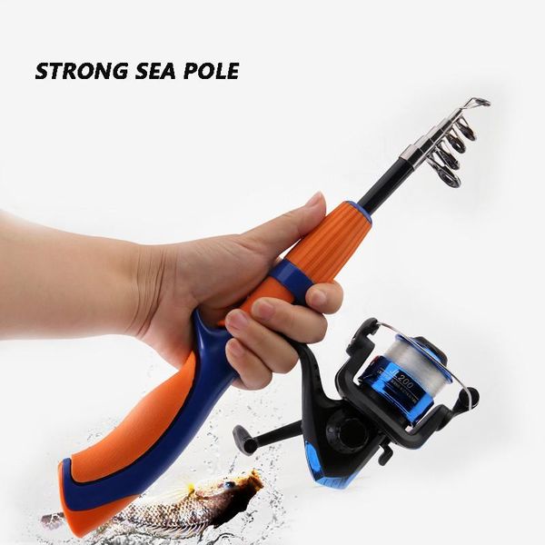 

boat fishing rods reel frp portable combo 1.2-1.6m wheel rod hard travel fiber carbon pole fi