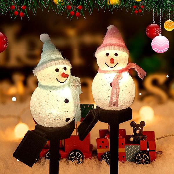 

strings christmas lights decoration solar led light outdoor snowman fairy halloween pumpkin garden